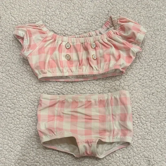 Janie and Jack Floral Swimsuit - Picture 5 of 7